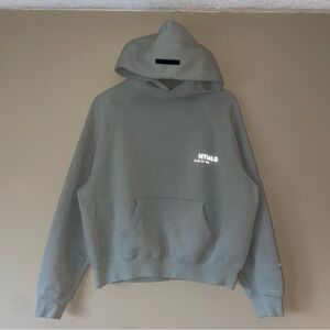 Fear of God Essentials x SSENSE Pullover Hoodie 'Green Concrete' XXS oversized